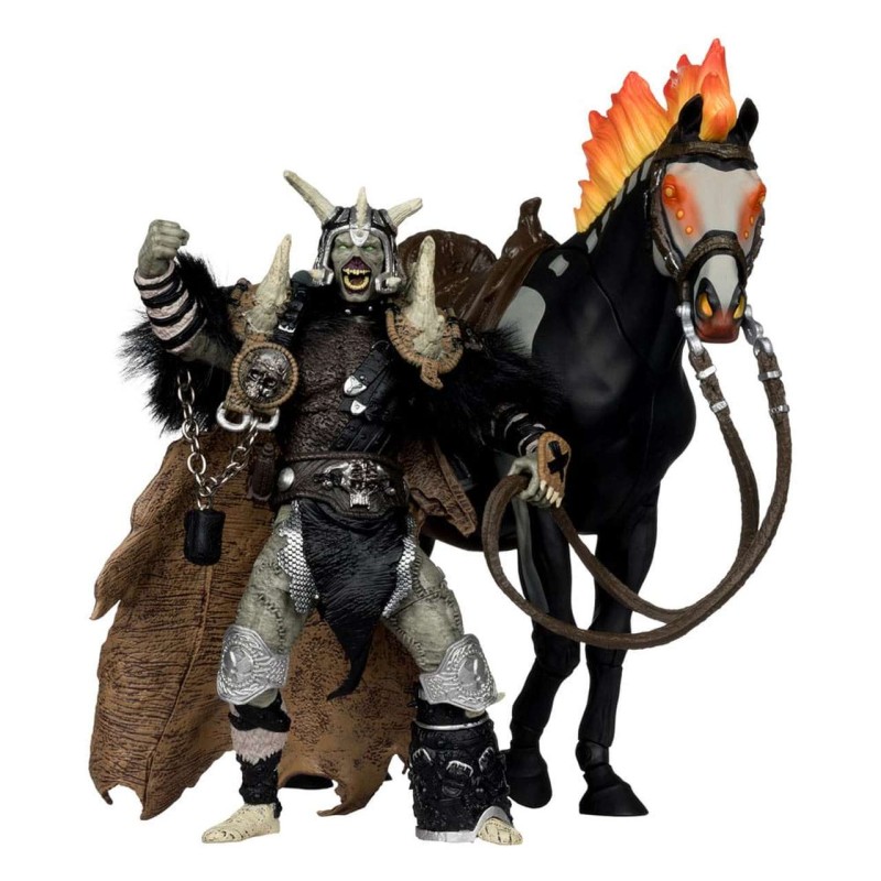 Bloodaxe mit Pferd - Spawn: The Dark Ages - Actionfigur 18cm