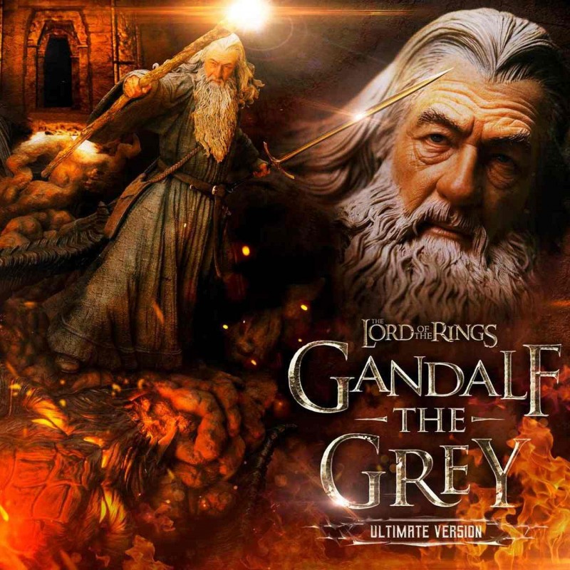 Gandalf der Graue (Ultimate Version) - Herr der Ringe - 1/4 Scale Polystone Statue