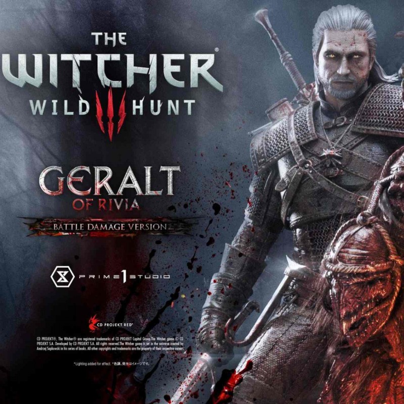 Geralt von Riva Battle Damage Version - Witcher 3 Wild Hunt - 1/3 Scale Museum Masterline Statue
