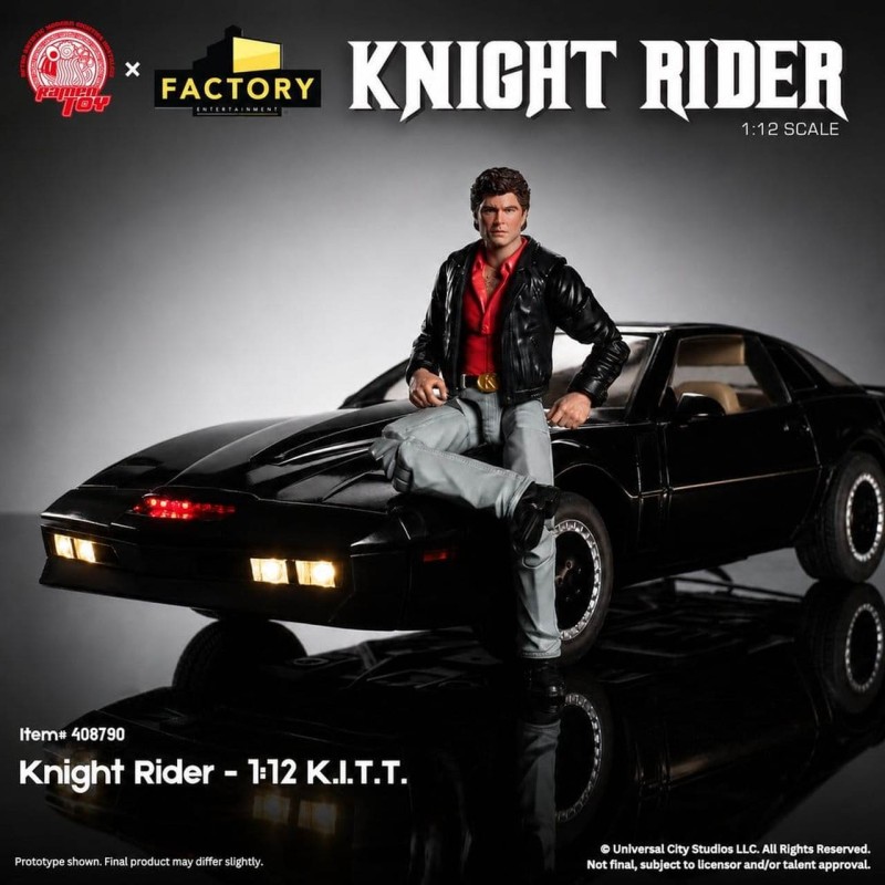 K.I.T.T. mit Michael Knight - Knight Rider - 1/12 Scale Figur