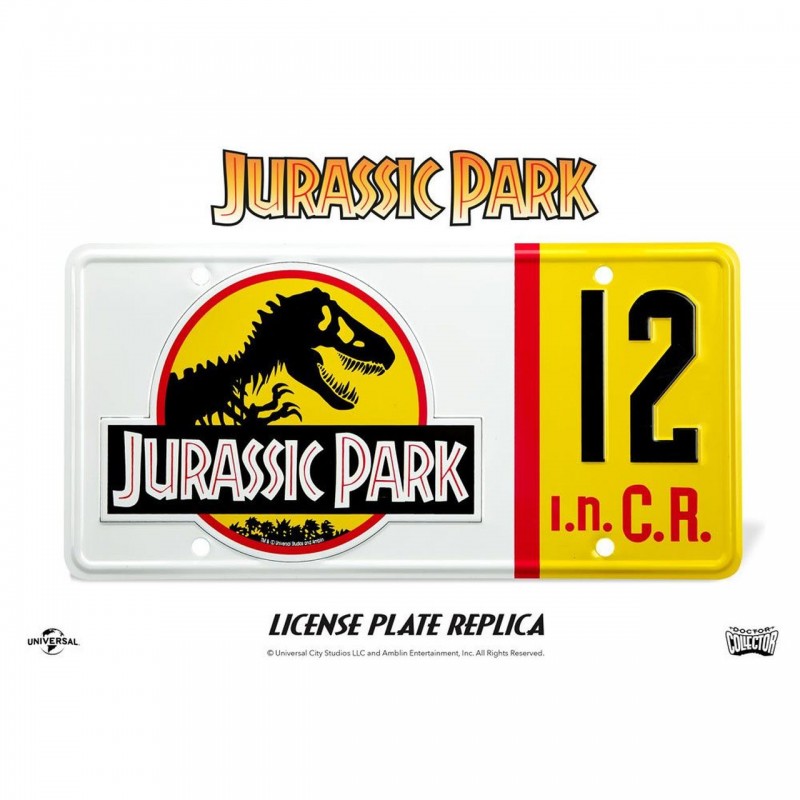 Dennis Nedry Nummernschild - Jurassic Park - Replik 1/1