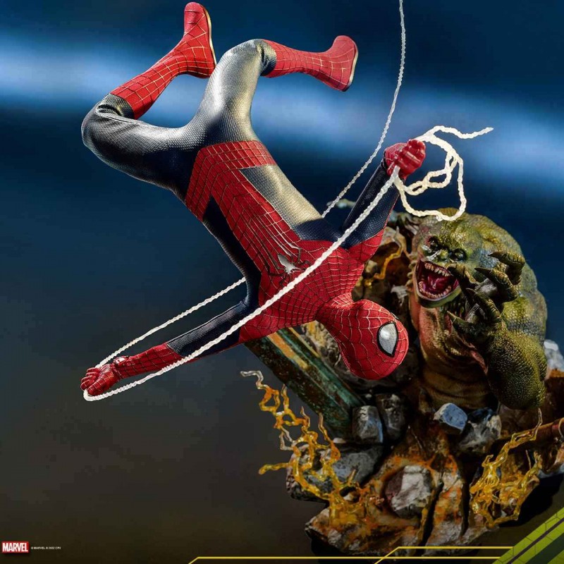 The Amazing Spider-Man inkl. Lizard Diorama Base - The Amazing Spider-Man 2 - 1/6 Scale Action Figur