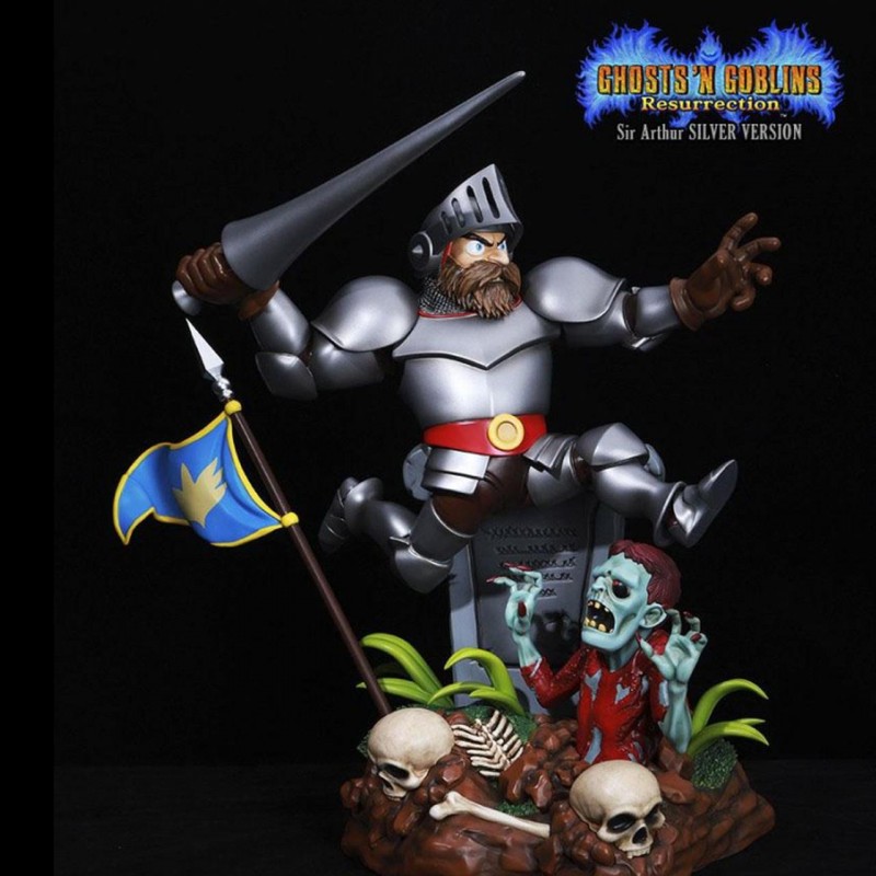 Arthur Silver Version - Ghosts 'n Goblins Resurrection - 1/6 Scale Resin Statue
