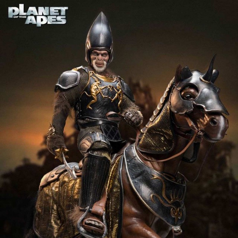 General Thade mit Ross - Planet der Affen - Soft Vinyl Statue
