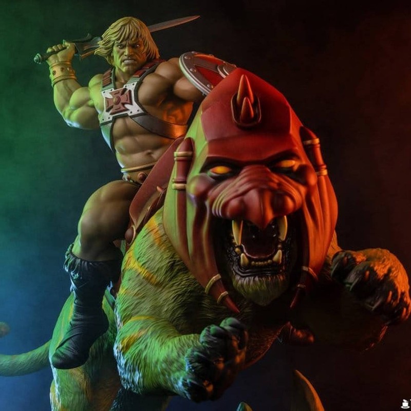 He-Man and Battle Cat - Masters of the Universe - 1/4 Polystone Statue