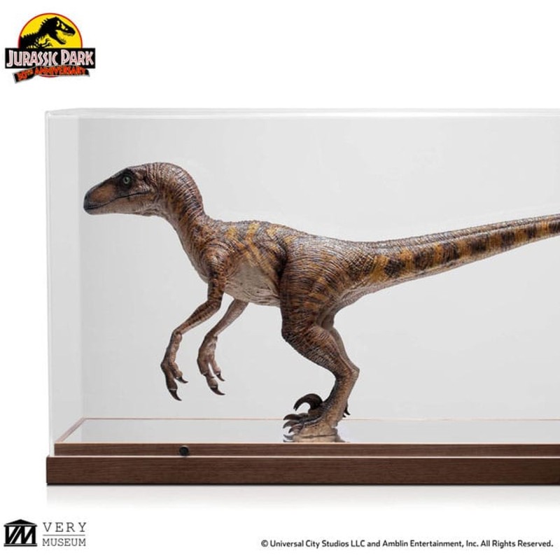 Velociraptor Clever Girl (mit Acrylgehäuse) - Jurassic Park - 1/4 Scale Statue