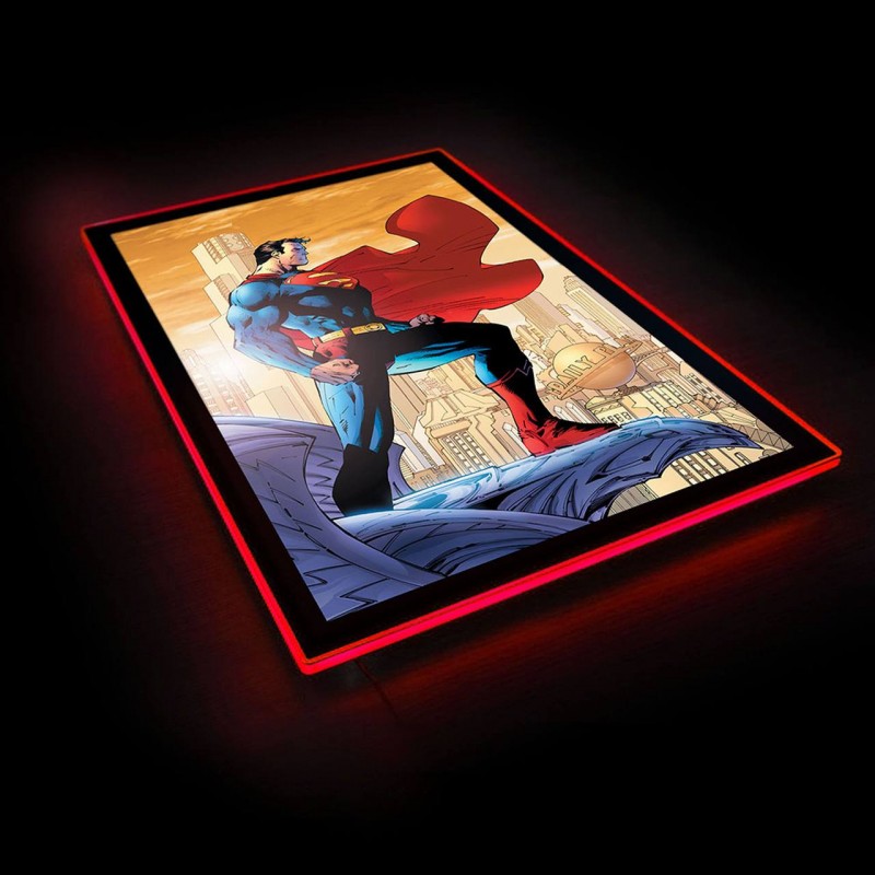 Superman #204 LED Jim Lee Cover Variant - DC Comics - LED Wand Poster