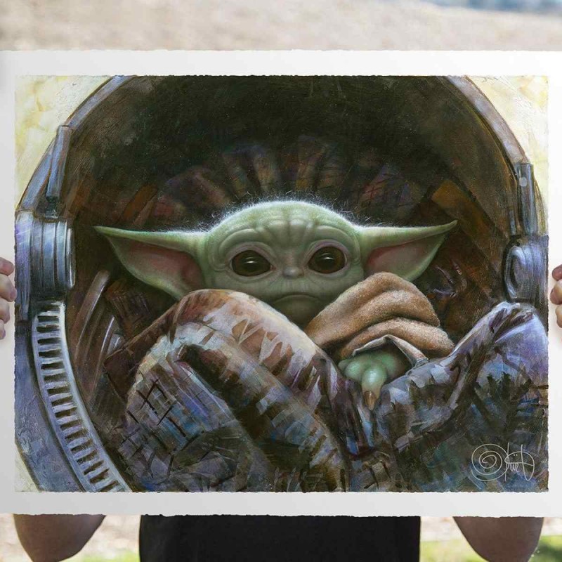 The Child - Star Wars The Mandalorian - Kunstdruck 51 x 14 cm