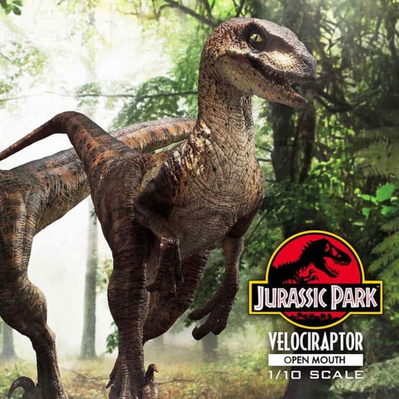 Velociraptor Open Mouth - Jurassic Park - 1/10 Prime Collectibles Statue
