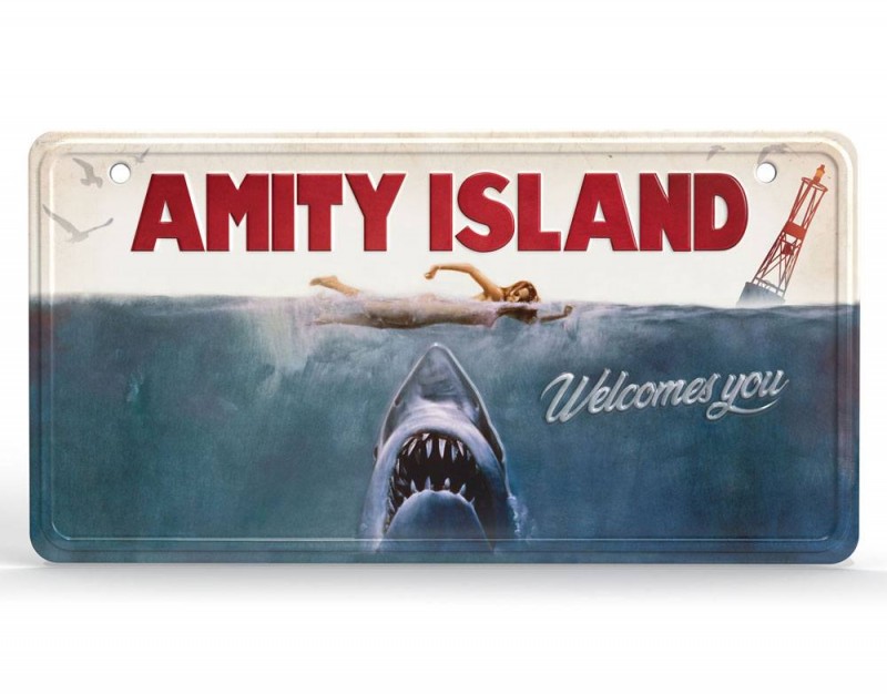 Amity Island - JAWS - Me­tall­schild