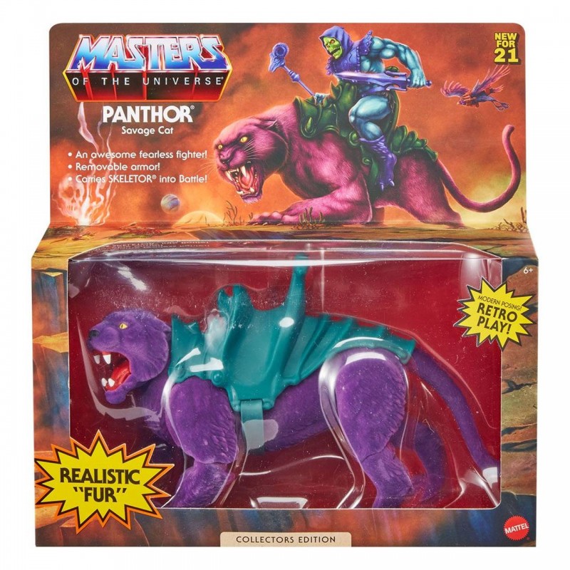 Panthor Flocked Collectors Edition Exclusive - Masters of the Universe Origins - Actionfigur 14cm