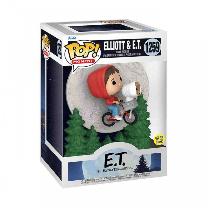 Elliot and ET Flying (GITD) - E.T. Der Ausserirdische -POP! Moment Vinyl Figur