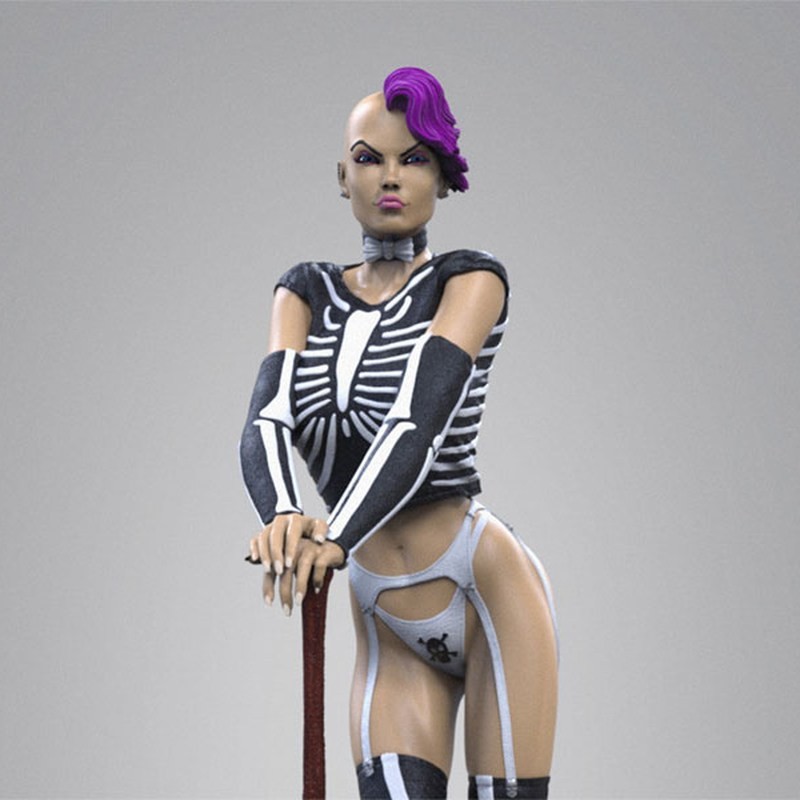 Skelly - Trick or Treat Hot Chicks Squad - 1/4 Scale Statue
